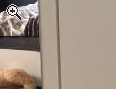 Kleiderschrank wei mit schwarzen Fchern - Vorschaubild 2
