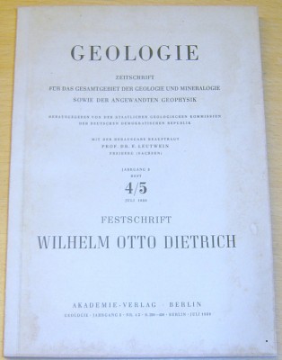 Festschrift Wilhelm Otto Dietrich zu seinem 75. Ge