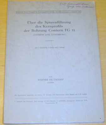 ber die Sporenfhrung des Kernprofils der Bohrung