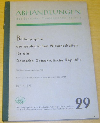 Bibliographie der geologischen Wissenschaften 29