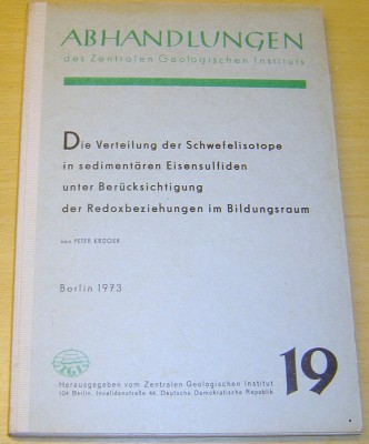 Die Verteilung der Schwefelisotope in sedimentren