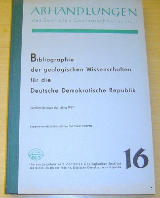 Bibliographie der geologischen Wissenschaften 16