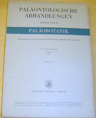 Palontologische Abhandlungen, Abteilung B, Band I