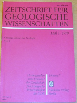 Zeitschrift fr Geologische Wissenschaften 1979/1