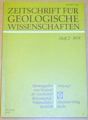 Zeitschrift fr Geologische Wissenschaften 1978/2