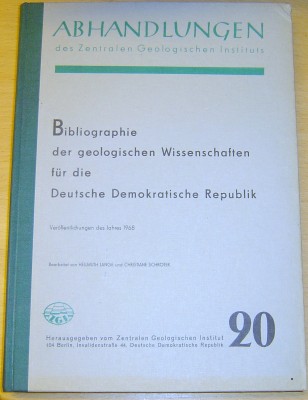 Bibliographie der geologischen Wissenschaften 20