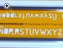 Schriftschabone ISO 3098/1B DIN 6776/1B 7mm gerade - Vorschaubild 1