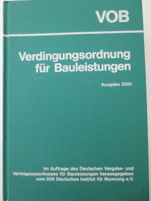 VOB 2000 - Verdingungsordnung fr Bauleistungen