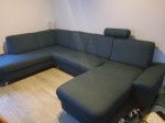 Ecksofa mit Otomane und Nackensttze