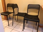 3 schwarze IKEA Sthle