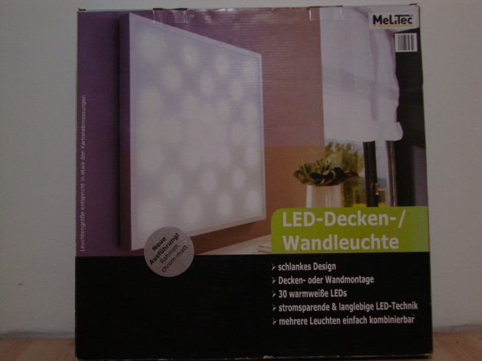 Wand-u. Deckenleuchten LED, wei, Meltec, NEU, 6 