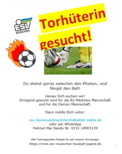 Mdchen und Damen Fussball sucht