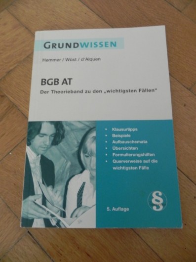 Hemmer: Grundwissen BGB AT