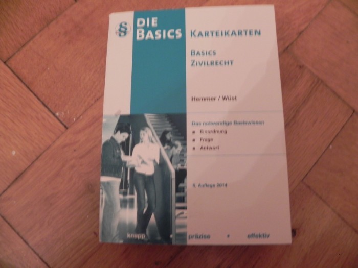 Hemmer/Wst: Die Basics Zivilrecht Karteikarten