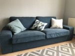 3 Sitzer Couch IKEA Kivik dunkelblau