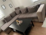 L-Sofa mit Stauraum und Schlaffunktion
