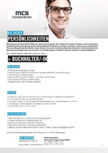 Buchhalter (m/w/d) gesucht fr Top Unternehmen