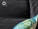 Chesterfield Couch Sofa schwarz Samt 4-Sitzer - Vorschaubild 2