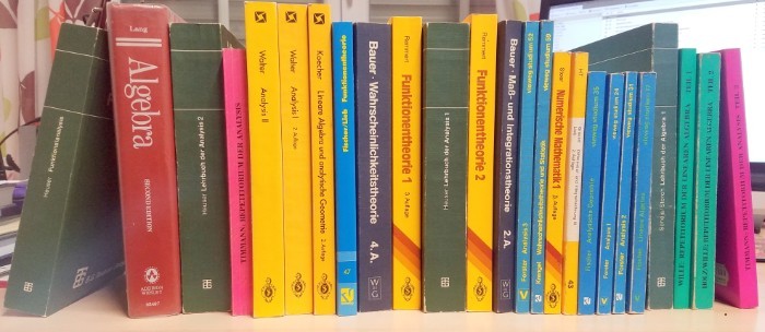 25 Bcher Mathe Studium Algebra Analysis
