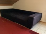 Schwarzes Big Sofa