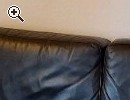 Couchgarnitur mit Ledersofa und 2 Sesseln, schwarz - Vorschaubild 1