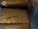 Couchgarnitur mit Ledersofa und 2 Sesseln, schwarz - Vorschaubild 2