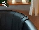 Couchgarnitur mit Ledersofa und 2 Sesseln, schwarz - Vorschaubild 3