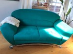 Grüne Gallery M Couch zu verschenken