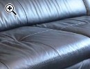 Schwarzes Ledersofa - Vorschaubild 1