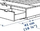 IKEA Bett Nordli 90 x 200 mit Taschenfederkernmatr - Vorschaubild 2