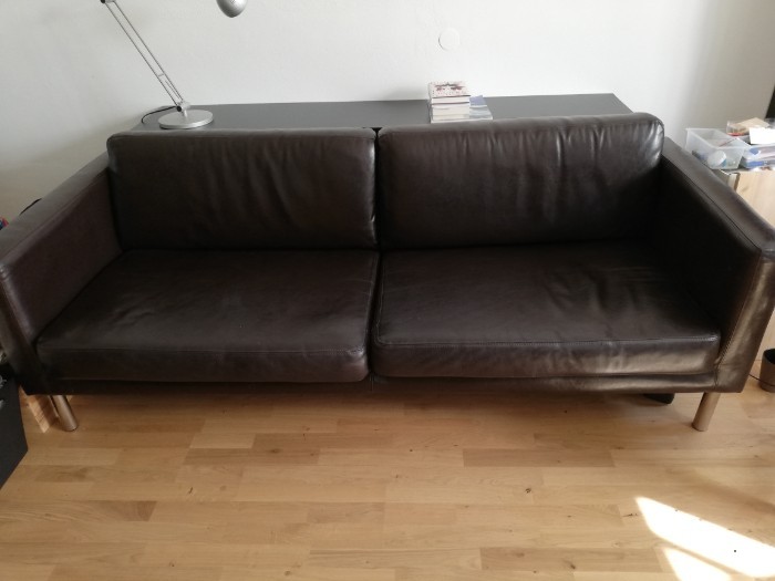 Ikea Ledersofa, braun, guter gebrauchter Zustand