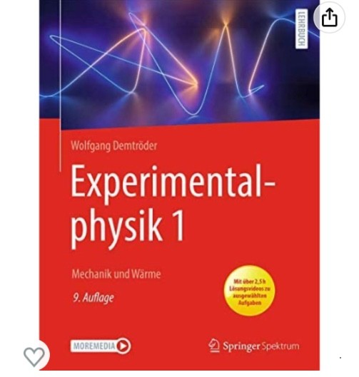 Verkaufe mein Experimentalphysik 1 Lehrbuch